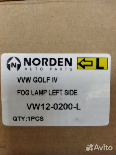 Противотуманные фары volkswagen golf 4