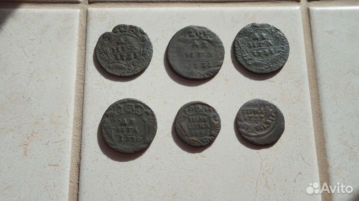 Лот интересных медных монет эпохи Анны Иоанновны
