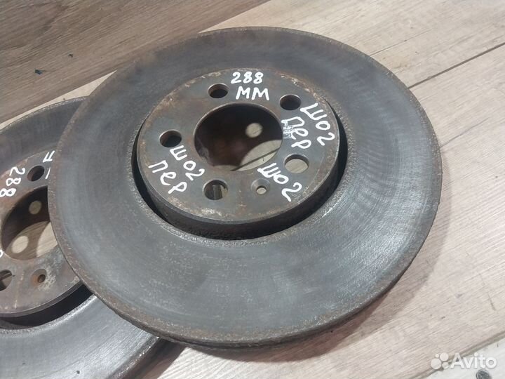 Диски тормозные Skoda Octavia Tour 288мм 1.8T