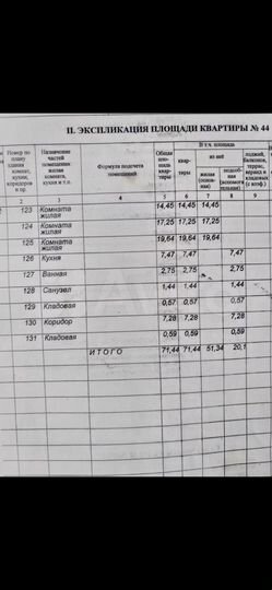 3-к. квартира, 73 м², 2/4 эт.
