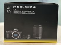 Nikon Z50 Kit 16-50 + 50-250 VR новый
