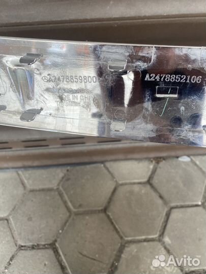 Накладка на задний бампер Mercedes w247 GLA