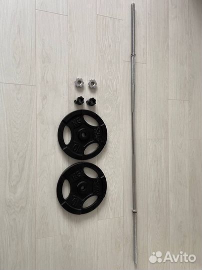 Штанга с блинами