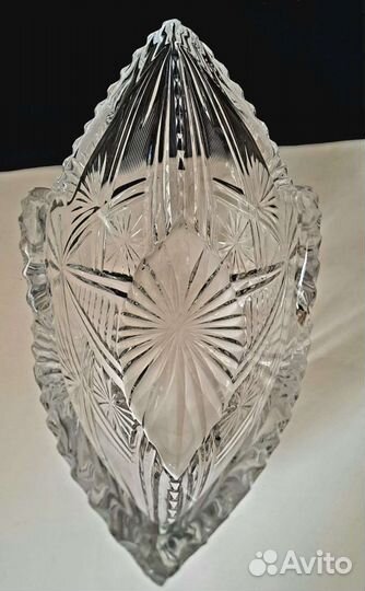 Ваза салатник хрустальная СССР