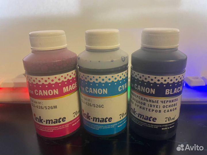 Чернила для принтера canon