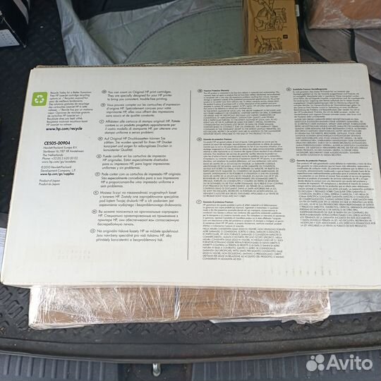 Оригинальный картридж hp CE505X/XC № 05X чёрный