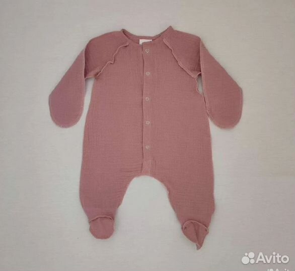 Муслиновый комбинезон 68