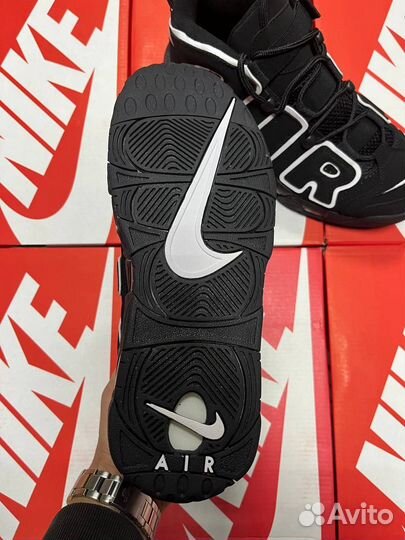 Кроссовки Air More Uptempo Black White