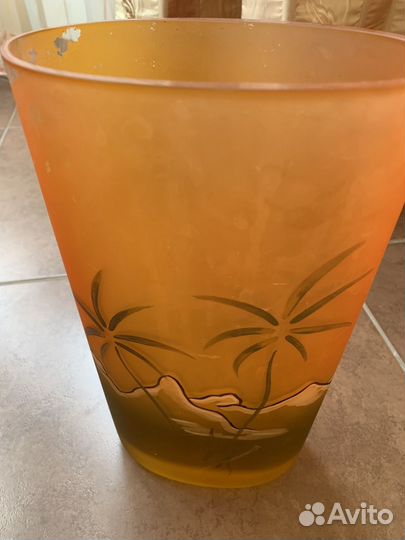 Ваза цветное стекло