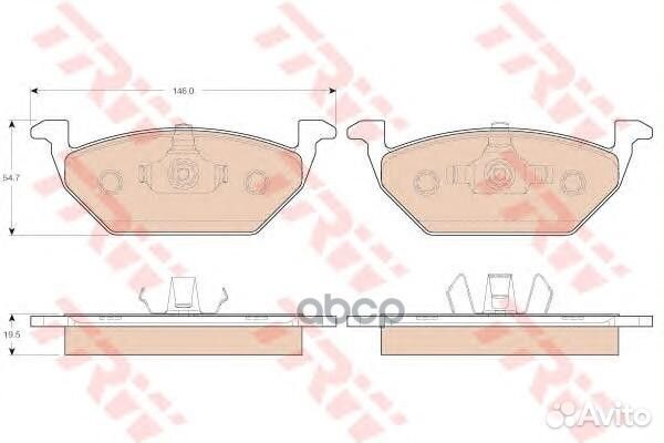 GDB1984 колодки дисковые передние Audi A1 1.6