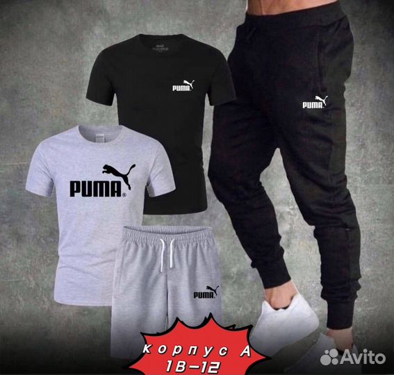 Спортивный костюм мужской четверка puma