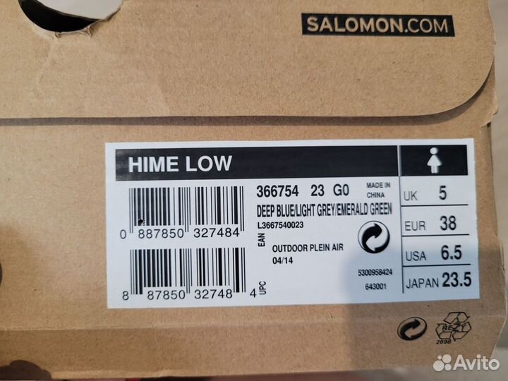 Зимние ботинки salomon 38