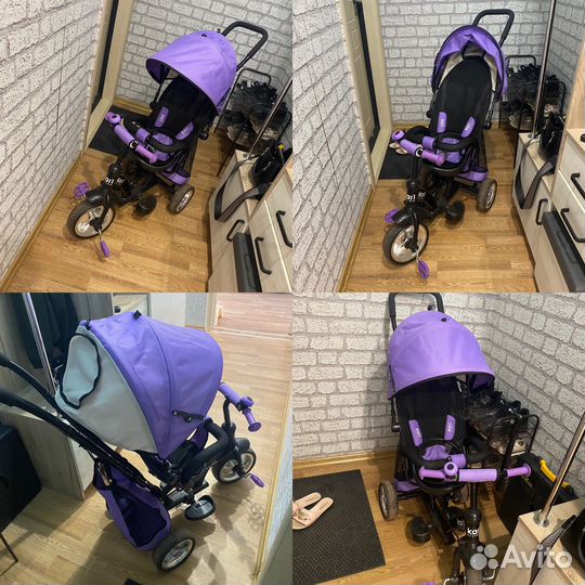 Детский велосипед с ручкой