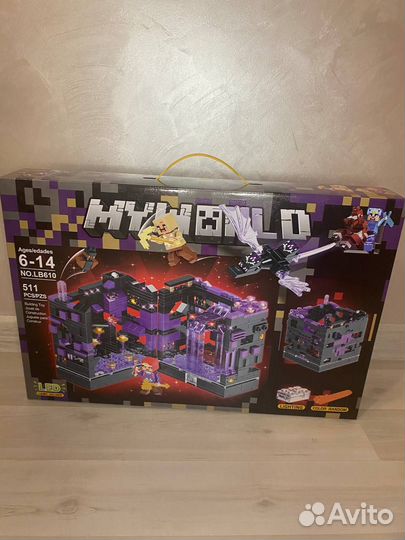 Конструктор Minecraft MY world Нападение LED