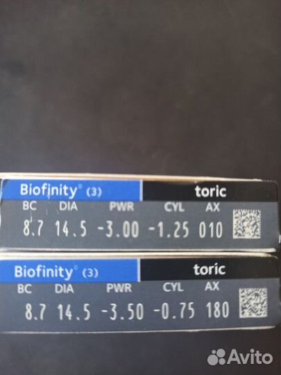 Линзы контактные CooperVision Biofinity Toric