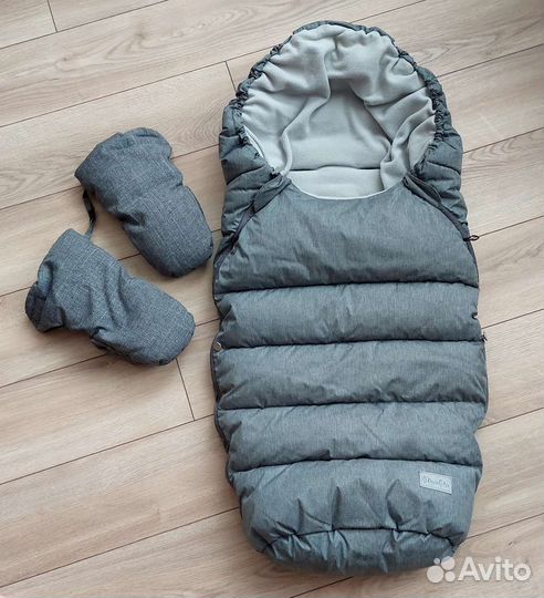 Зимний конверт в коляску mansita