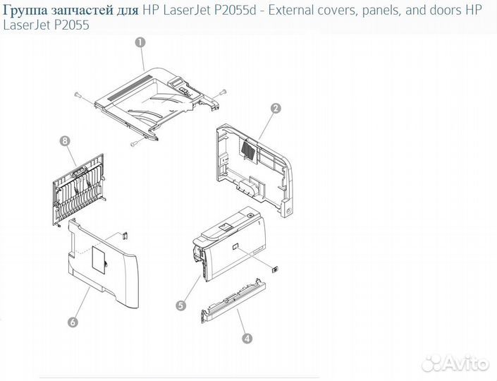 Принтер лазерный HP LJ P2055d, CLJ 2600 в разбор