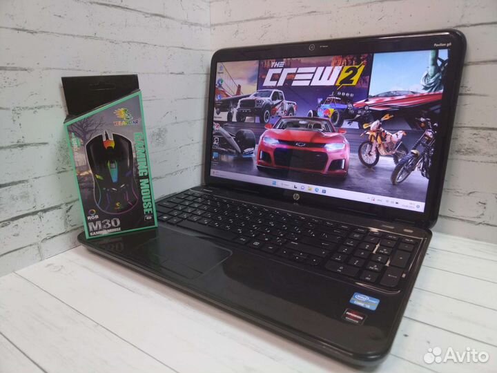 Супер мощный ноутбук HP 4ядра/8gb/SSD/2видеокарты