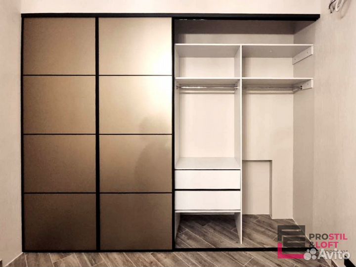 Стеклянная перегородка для зонирования