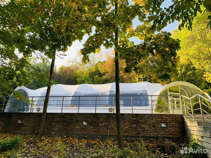 Арочный шатёр 10х10 м, зимний вариант, утеплённый