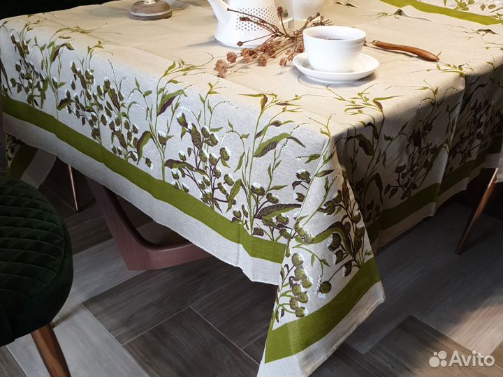 Салфетки сервировочные скатерть льняная