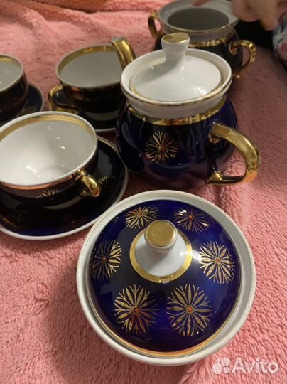 Сервиз чайный кобальт довбыш