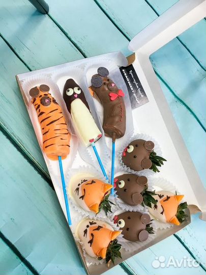 Детские наборы клубники в шоколаде