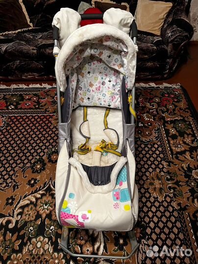 Детские санки с колесами бу