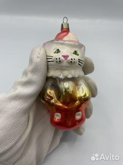 Ёлочная игрушка Кот в сапогах СССР (Сзр)