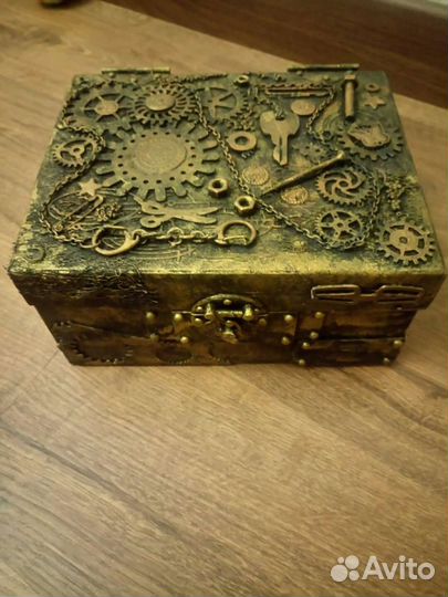 Подарочная коробочка в стиле стимпанк