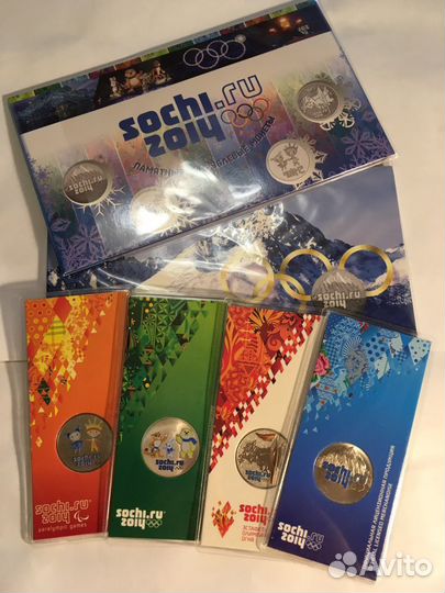 100 рублей Сочи 2014 Олимпиада альбом цветные