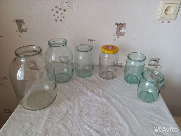 Банка стеклянная от 0,5 до 3,0