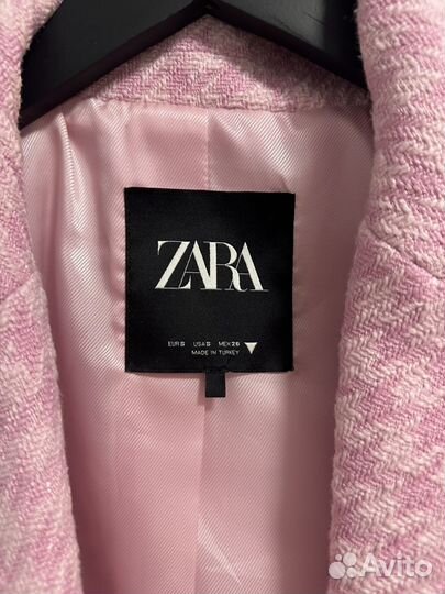 Твидовый пиджак zara
