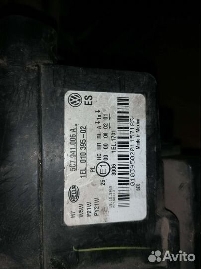 Фары на volkswagen jetta 6