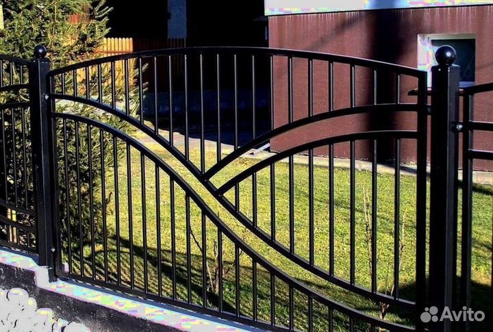Заборы металлические Модель № 1232
