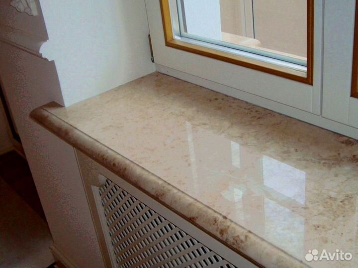 Подоконник из камня, мрамор