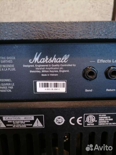 Ламповый комбоусилитель marshall