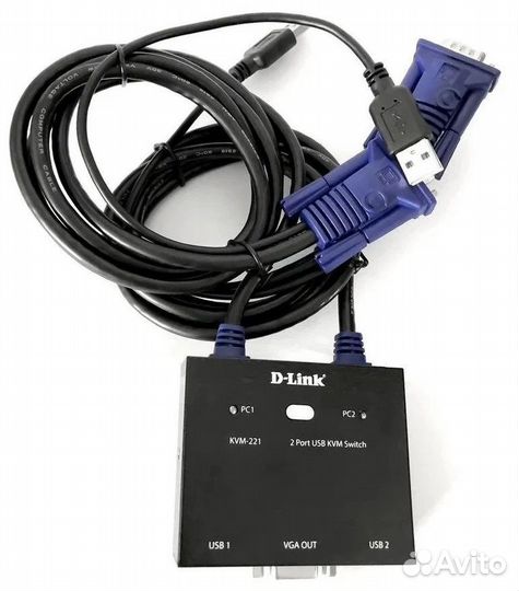 Kvm переключатель d-link kvm-221