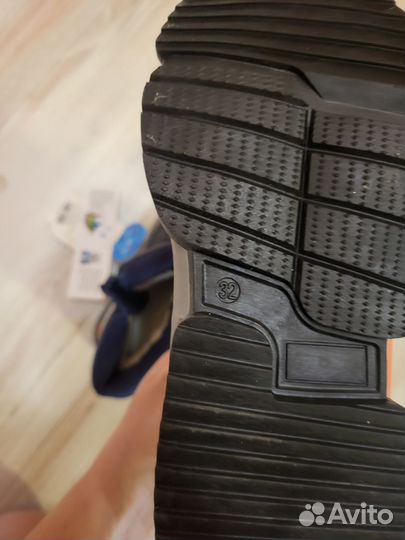 Сапожки зимние новые детские натуральная шерсть 32