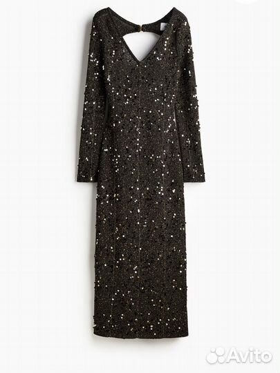 Платье с паетками hm