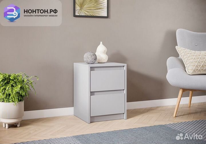 Тумба прикроватная Айден серый