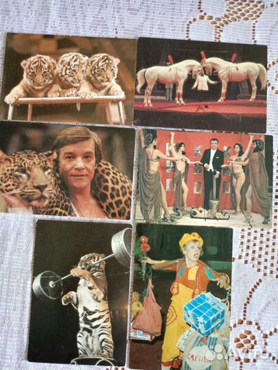 Календарики советские актёры, цирк 1974-1990 г