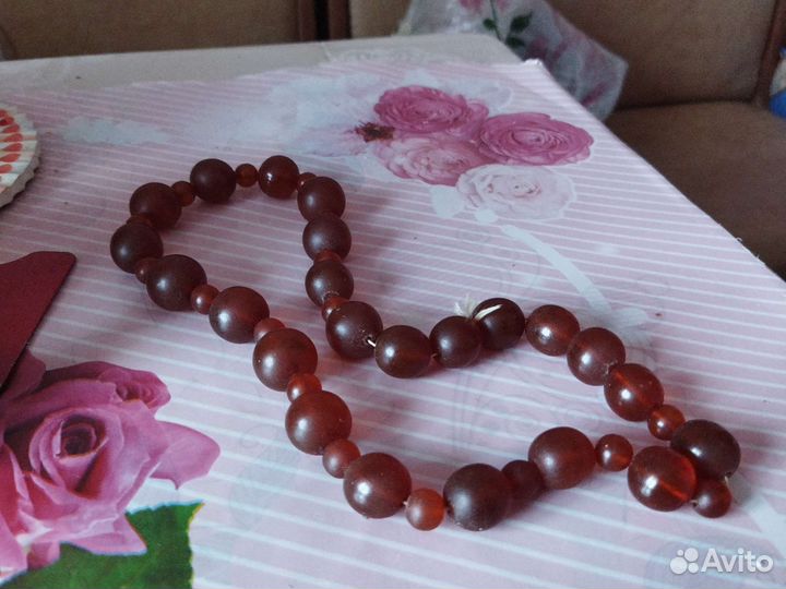 Янтарные бусы СССР