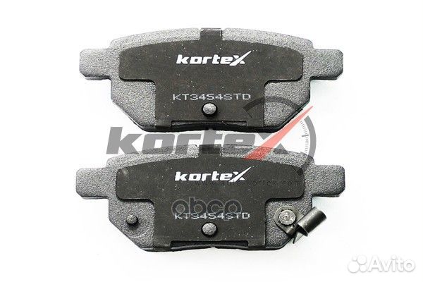 Колодки тормозные дисковые зад KT3454STD kortex