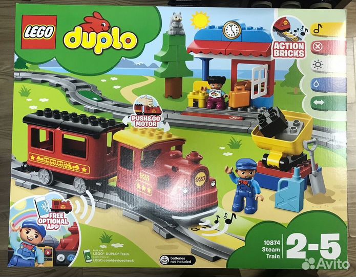Набор Lego duplo 10874 Поезд на паровой тяге