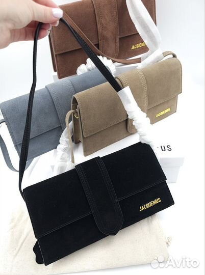 Сумка Jacquemus Le bambino long замша 4 цвета