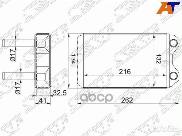Радиатор отопителя салона toyota corolla/sprint