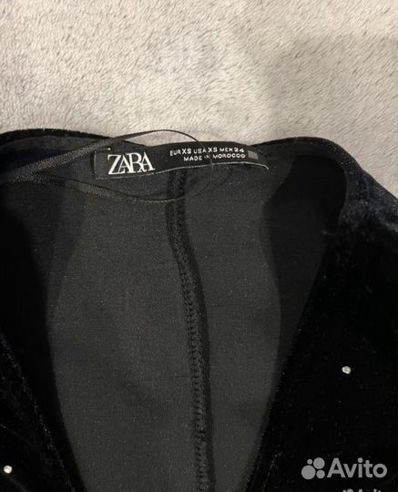 Платье zara бархатное