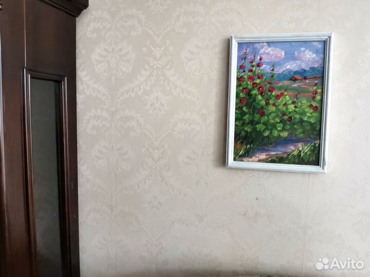 Картина маслом За околицей Летний пейзаж