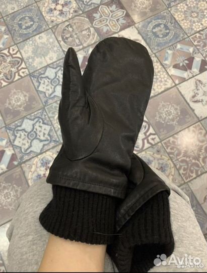 Кожаные варежки Cos